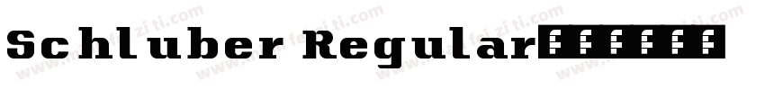 Schluber Regular字体转换